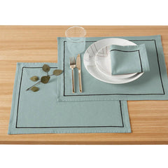 Cotton Dining Set With Barrata - Light Green