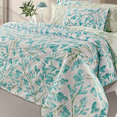 Premium Cotton Double Bed Sheet Set - Oceanic Oasis