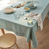Cotton Dining Set With Barrata - Light Green