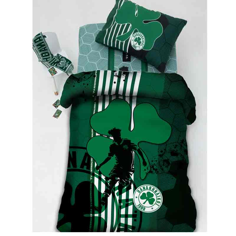 Kids Single Cotton Bed Sheet Set — Panathinaikos FC11