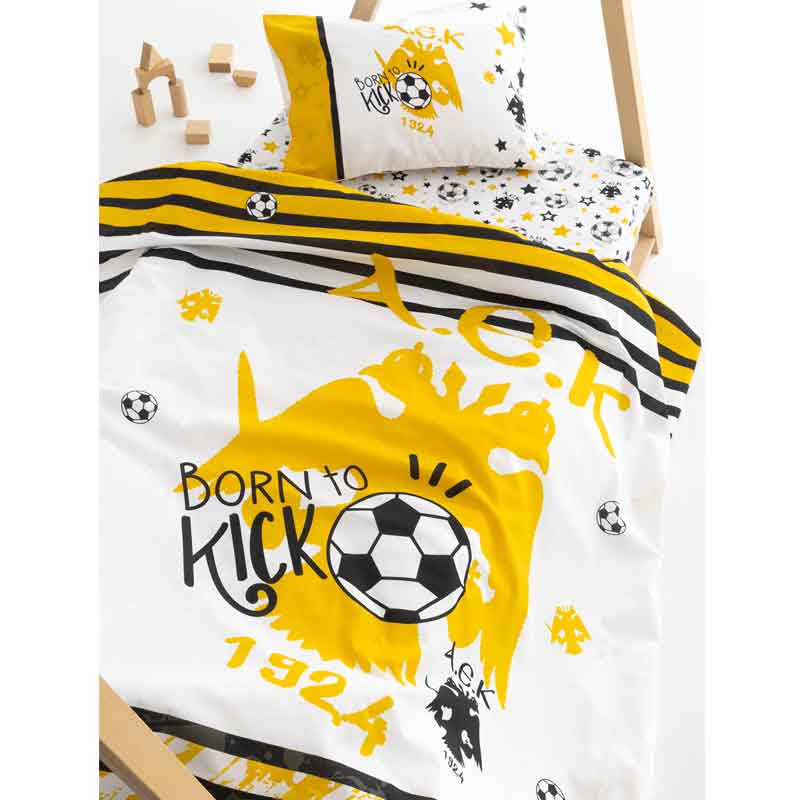 Kids Single Cotton Bed Sheet Set — A.E.K (Born To Kick)