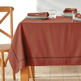 Cotton Dining Set With Barrata - Rust