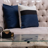 Berry Blue Jute Cushion Covers - 2 Pc Jute cushion Cover set