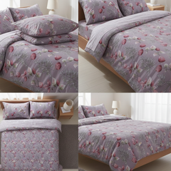 Double Cotton Bed Sheet - Blossom Breeze