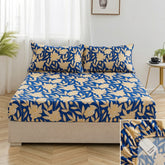Printed Cotton Fitted Sheet Set-Royal Peony