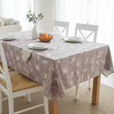 Printed Cotton Satin Table Cover- Ginkgo Leaves