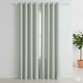 2Pc Waterproof Printed Curtains - Green Irregular Stripe