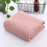 Luxe Waffle Cotton Throw