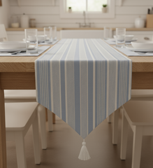 Waterproof Dining Set - Blue Irregular Stripe
