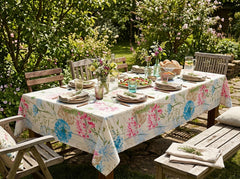 Printed Cotton Table Cover-Flora Agapanthus