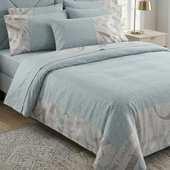 Premium 4-Piece Double Bed Sheet Set - Signature Slate