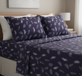 Double Cotton Satin Bed Sheet - Zako Garden