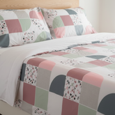 Double Cotton Satin Bed Sheet - Geometric Bliss