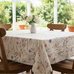 Printed Cotton Duck Table Cover-Multi Floral