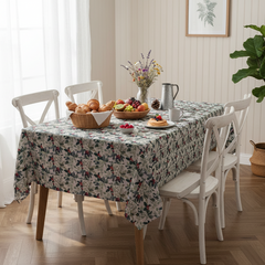 Printed Cotton Table Cover-Vintage Garden