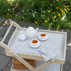 Waterproof Tea Trolley 9 Pcs Set - Mosaic