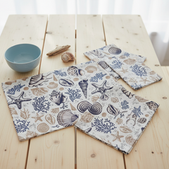 Waterproof Tea Trolley 9 Pcs Set - Sea Shell