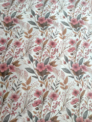 Imperial Flora - Printed Flat Sheet Set, Double Bed, 100% Cotton