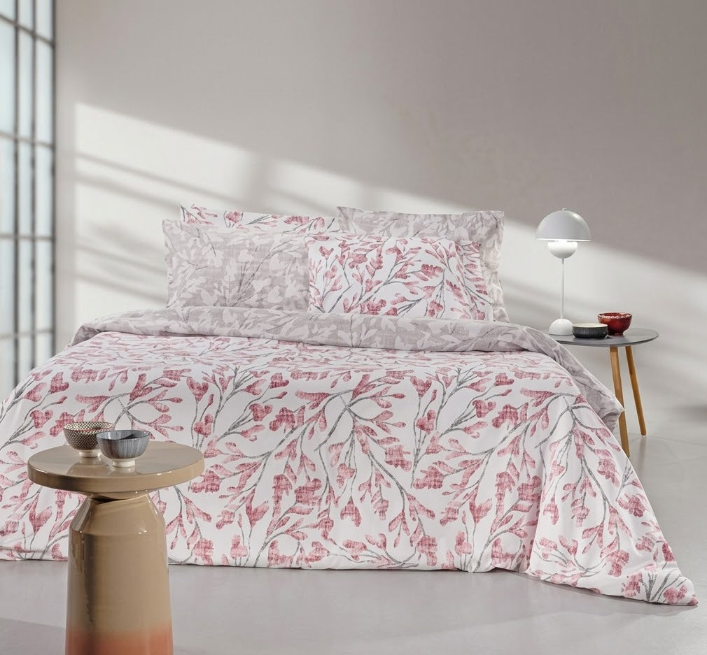 Premium Cotton Double Bed Sheet Set - Blush Haven