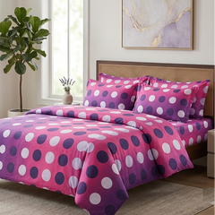 Double Cotton Bed Sheet - Polka Luxe