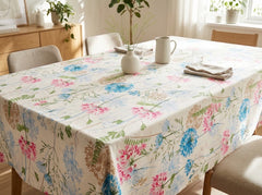 Printed Cotton Table Cover-Flora Agapanthus