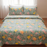 Double Cotton Bed Sheet - Sage Meadow Floral