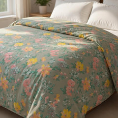 Double Cotton Bed Sheet - Sage Meadow Floral