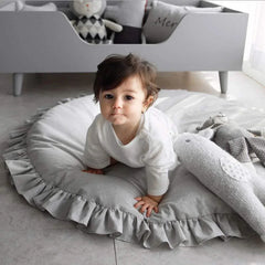 Baby Rug Round Style With Frilled