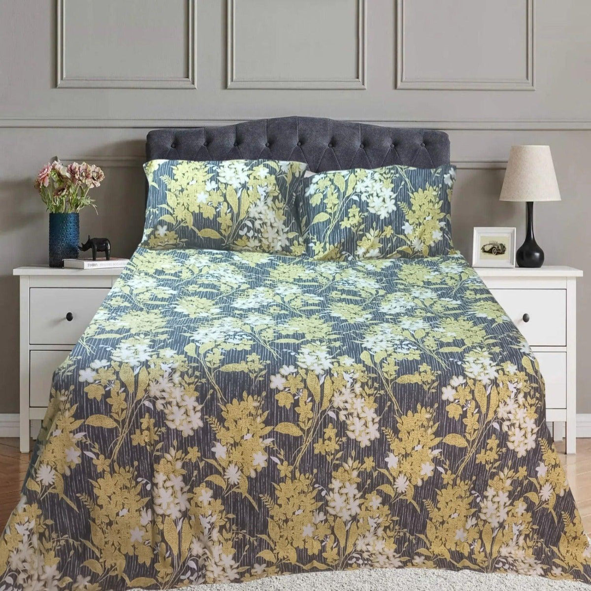 Double Cotton Bed Sheet - Sunshine