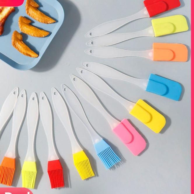 Silicone Spatula & Brush - 2 Pcs Set