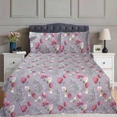 Double Cotton Bed Sheet - Blossom Breeze