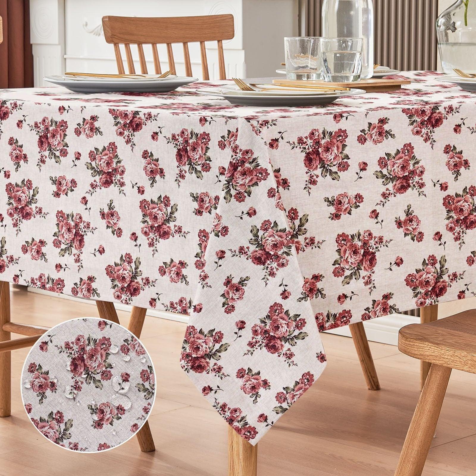 Waterproof Dinning Set - Rose Garden