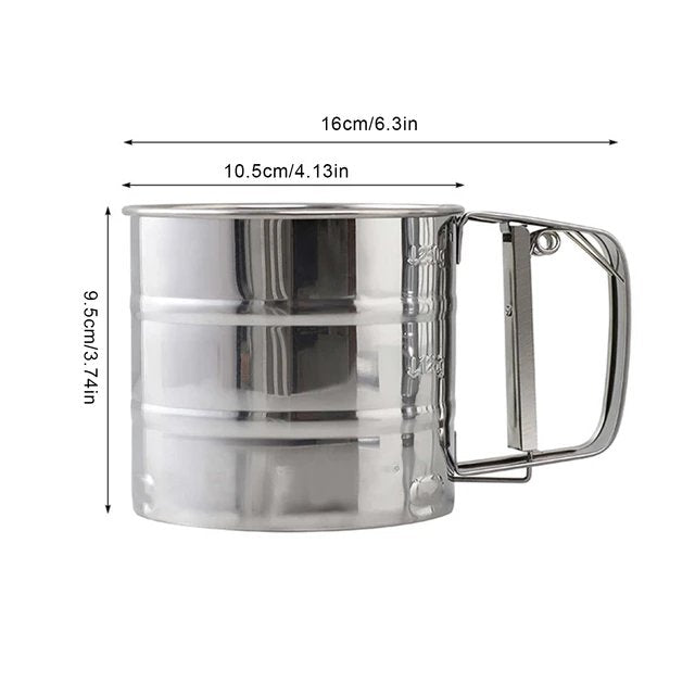 Flour Sifter Powder Sugar Sifter For Baking Handheld Sifter Shaker