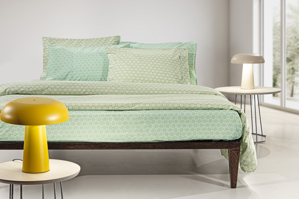 Premium Cotton Double Bed Sheet Set -Green Sanctuary