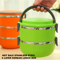 2 Tier Stainless Steel Lunch Box