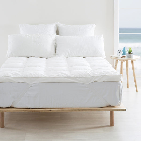 Quilted Mattress Topper - White