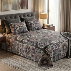 Double Cotton Bed Sheet - Rawaaj Tile