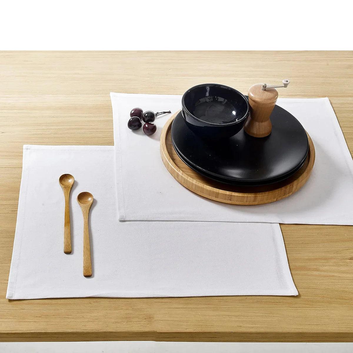 Cotton Dinning Set-White