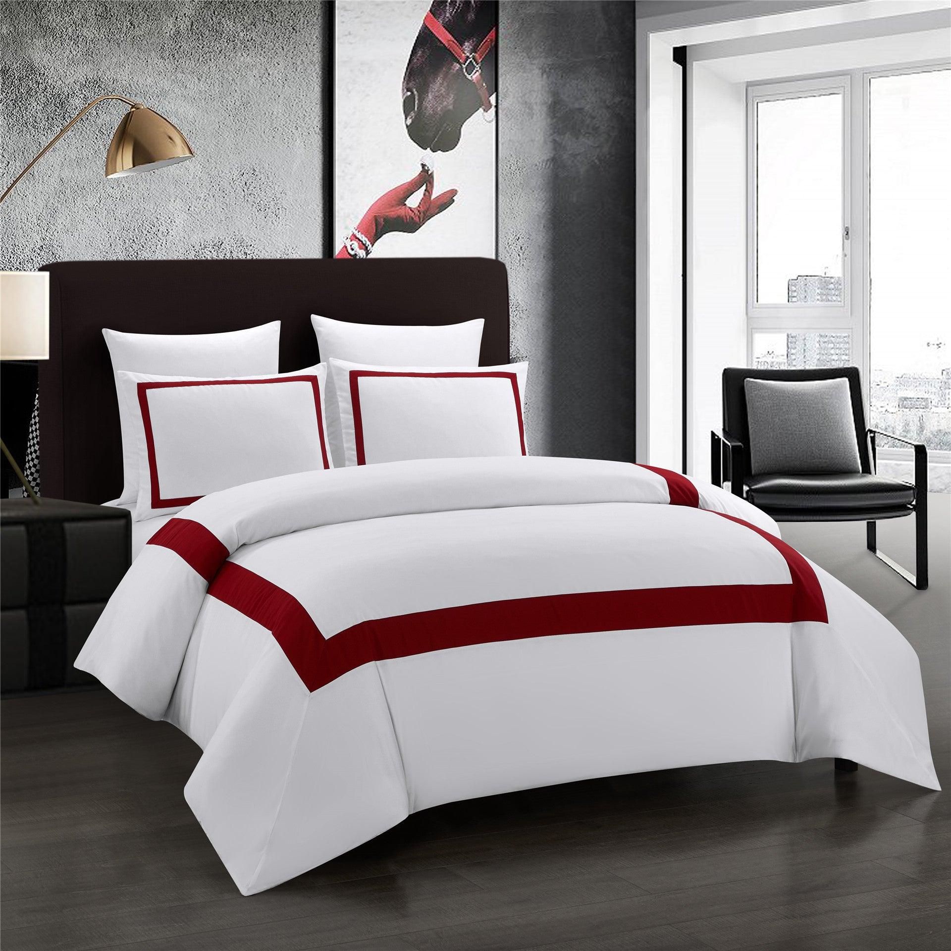 Alford Hotel Style Cotton Satin Duvet Cover Set