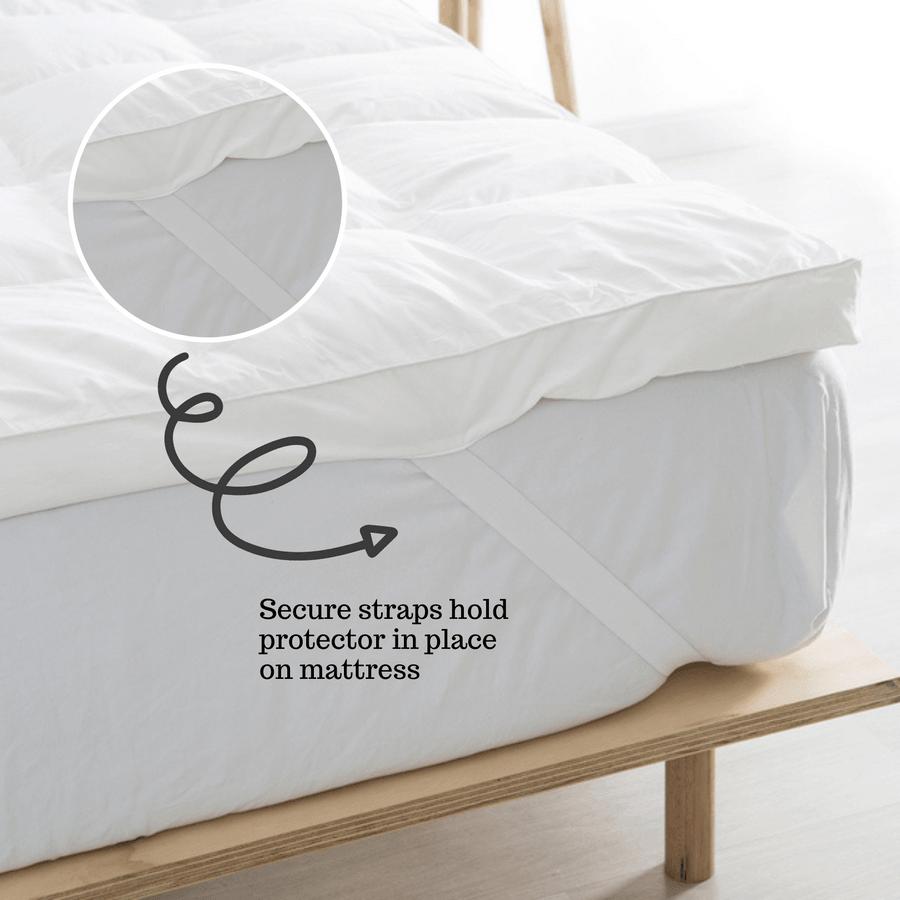 Quilted Mattress Topper - White