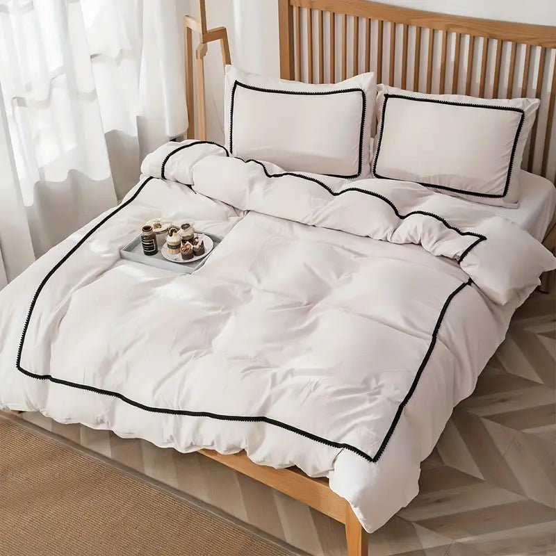 LuxePom Serenity Cotton Duvet Cover Set