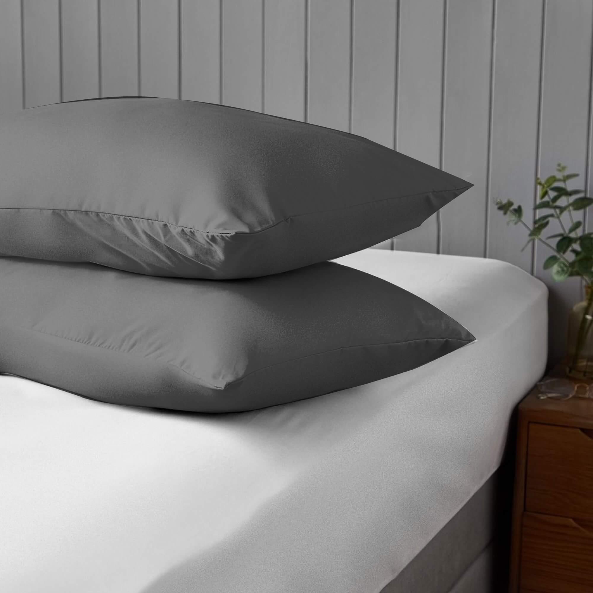 Envelope Soft Cotton Bed Pillow Covers-Pair