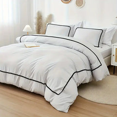 LuxePom Serenity Cotton Duvet Cover Set