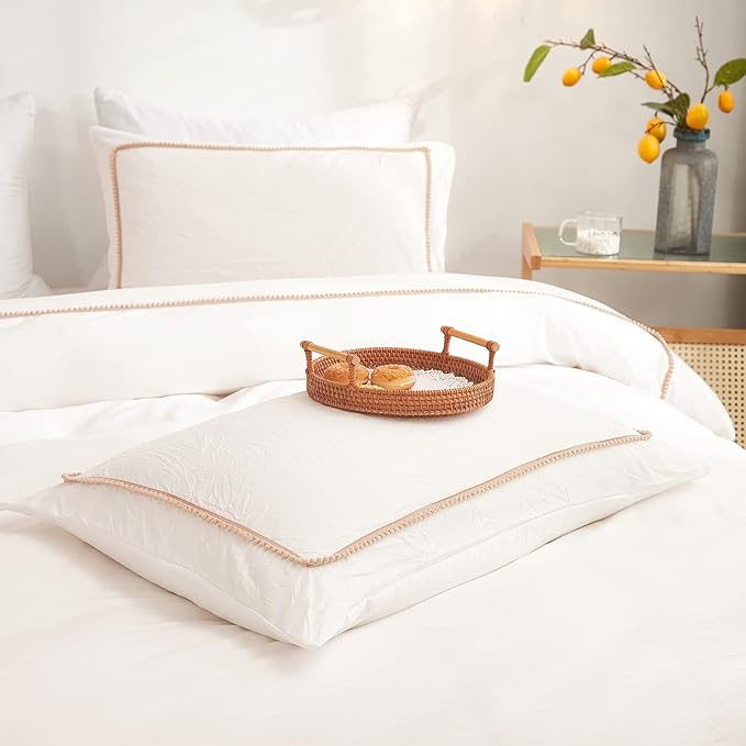 LuxePom Serenity Cotton Duvet Cover Set