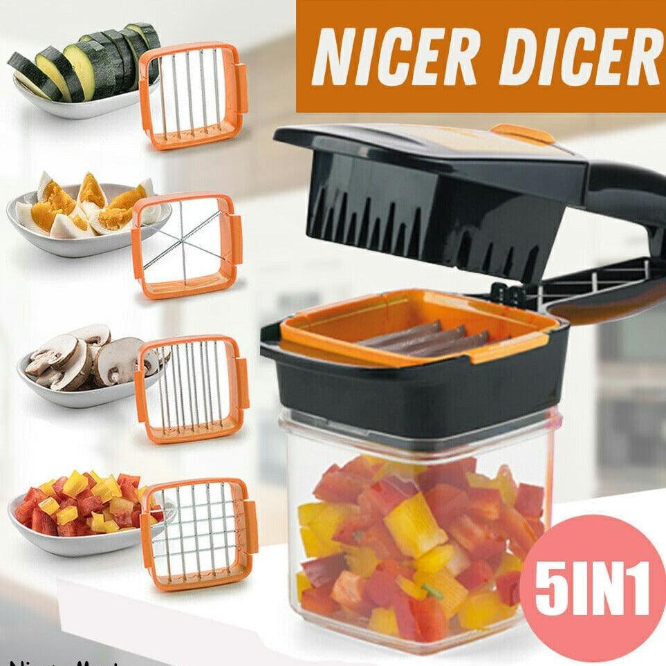 5 in 1 Multi-Cutter Quick Nicer Dicer Vegetable Chopper