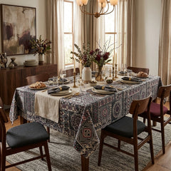Printed Cotton Table Cover-Rawaaj Tile