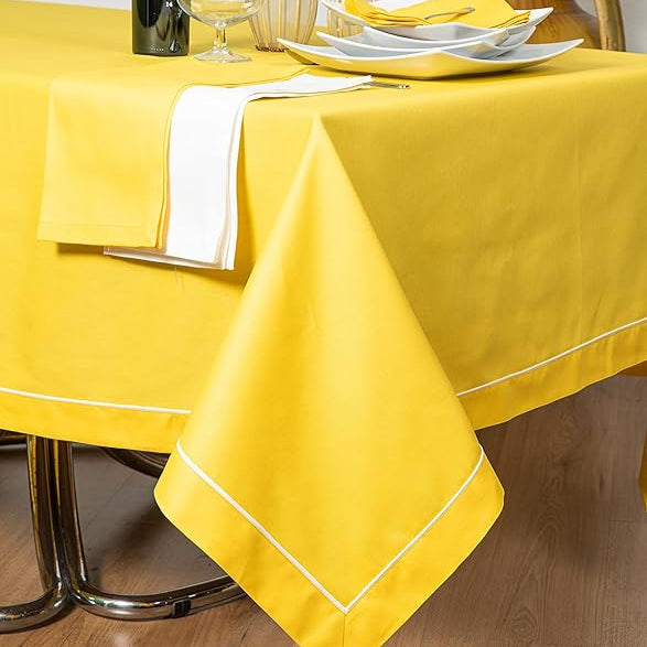 Baratta Embroidered Cotton Table Cover