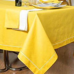 Baratta Embroidered Cotton Table Cover