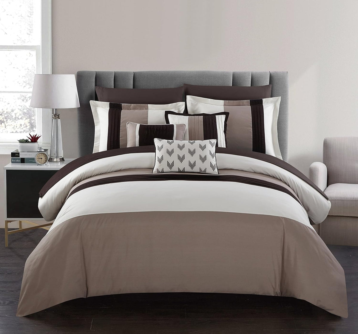 Chic Ayelet Cotton Satin Duvet Cover Set