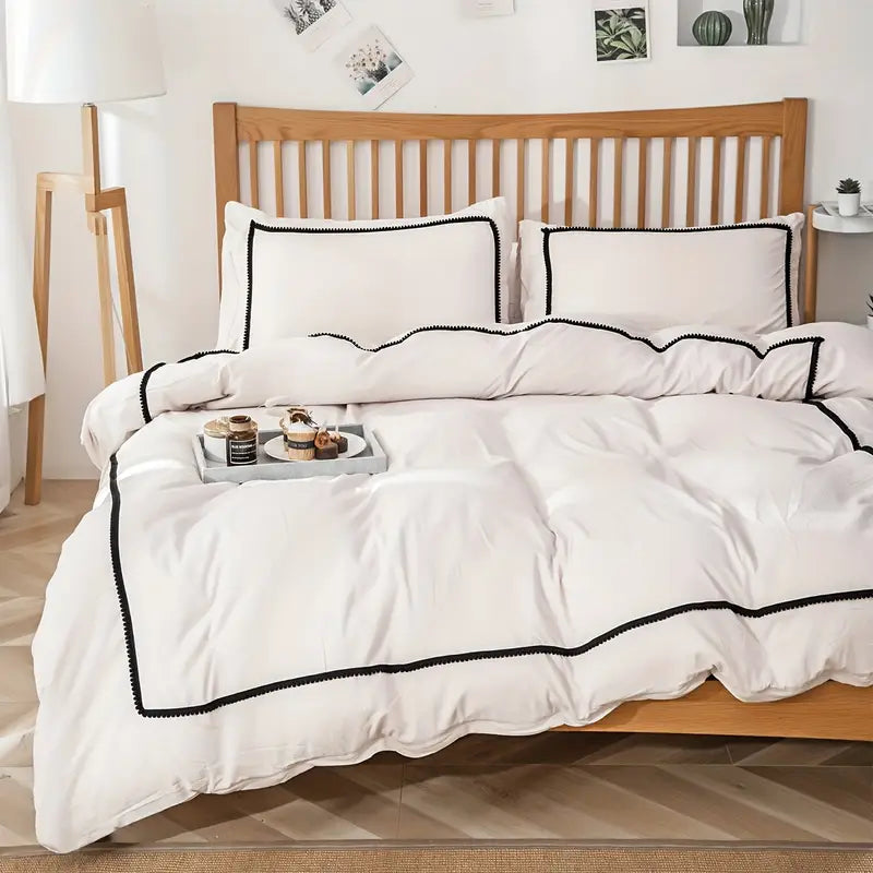 LuxePom Serenity Cotton Duvet Cover Set